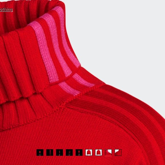 Ivy Park x Adidas Originals Long-Sleeve Cropped Turtleneck Sweater,  sz Medium - Picture 9 of 9